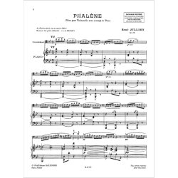 Phalene, Opus 24 - Pour Violoncelle Et Piano